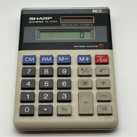 Sharp EL-334H vintage retro desktop calculator fully working - Picture 2 of 4